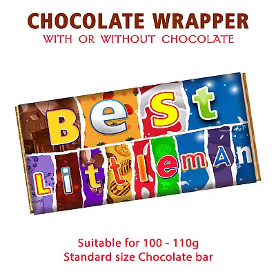 Best Little Man Chocolate Bar Wrapper Novelty Gift Present For Wedding Marriage • £4.99