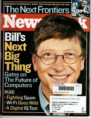 $9.75 • Buy Newsweek Magazine Nov 24 2003 Bill Gates John F Kennedy Tupac Shakur Kid Rock