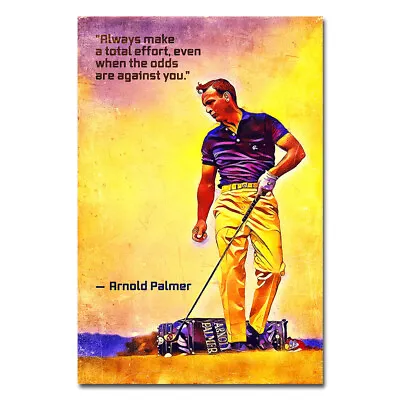 Motivational Quotes Poster GOLF Sport Art Picture Wall Print 24x36 Room Decor • $5.26