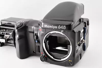 Mamiya 645 Pro Camera Body 120/220 Film Back Finder Near MINT W/Grip From Japan • $499.99