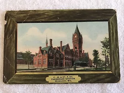 C. M. & St. P. Ry. Passenger Station Vintage Postcard Milwaukee Wisconsin  • $11.95