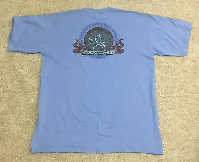 Vintage Gotcha T Shirt Surf Skate Size XL Blue USA Dragon Flame Graphic • $25.53