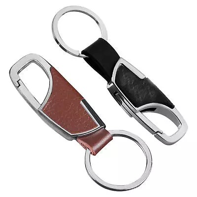 Key Chain With Leather Key Chain Holder Clip Car Keychain Quick Well-suited • $8.09