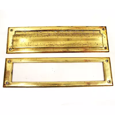 Brass Door Mounted Mail Slot 13  X 3.5  • $30