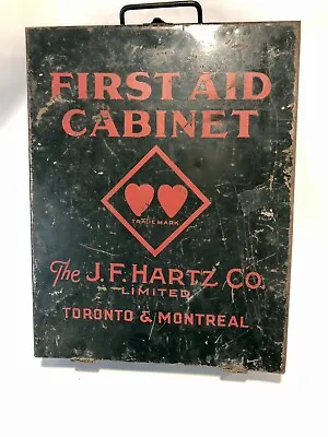 Vintage First Aid Wall Cabinet With Supplies J. F. Harts Co Toronto Montreal  • $21.73