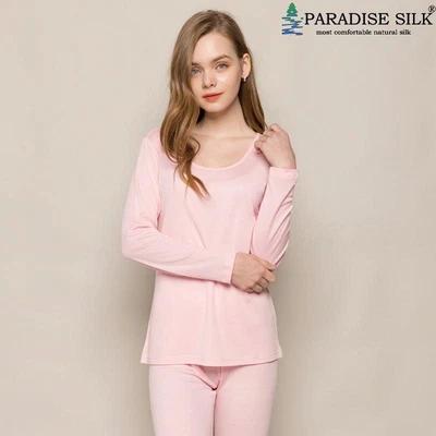 $29.99 • Buy Wool Silk Blend Womens Underwear Longjohns Top And Bottom Set[L/US 6,Pink]