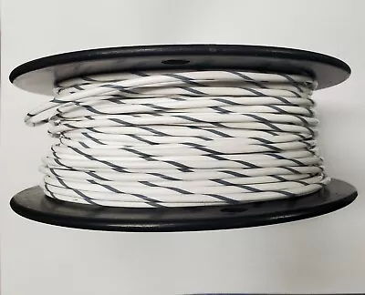 12 AWG Mil-Spec Wire Type E Wht/Gray (PTFE) Stranded Silver Plated Copper 10 Ft • $9.77