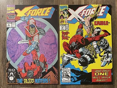 X-Force 2 + 15 Marvel 1991 Series 2nd Appearance Deadpool Vs Cable • $16.99