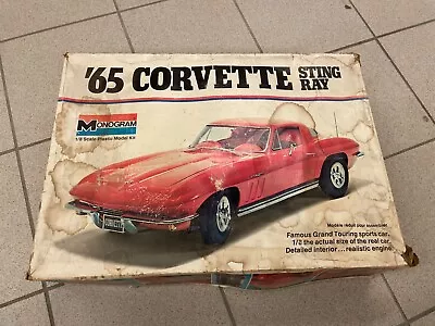 Monogram Large 1/8 Scale 1965 C2 Corvette Model Kit - FREE SHIPPING • £195