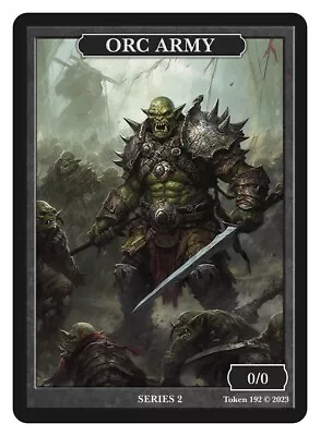 Orc Army Token  Givememana Tokens Series 2 Magic The Gathering MTG • $2