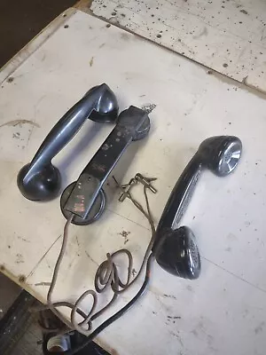 3 Vintage Telephone / Radio Handsets Wheeler Western Electric Lot I • $20