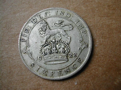 £4.99 • Buy George V Silver Sixpence 1922