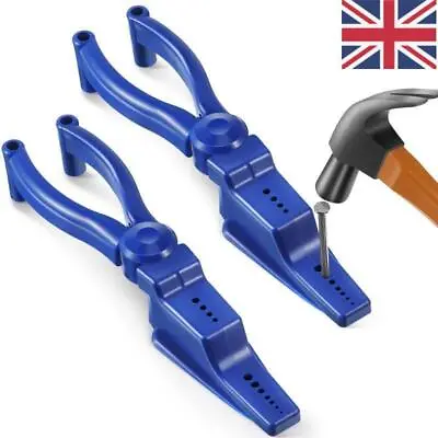 Tool Nail Holder Tool Hammer Nail Screw Fixer Finger Protector Nailing Pliers UK • £5.22