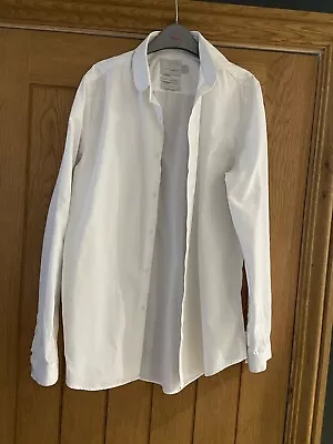 Topman Premium Shirt Egyptian Cotton Long Sleeve Smart Shirt Size Small Slim Fit • £1.99