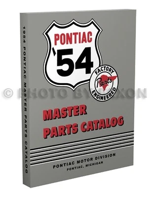 $64 • Buy Pontiac Master Parts Book 1954 1953 1952 1951 1950 1949 Illustrated Catalog