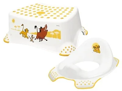 £9.99 • Buy Disney Lion King Kids Toilet Training Seat And Non Slip Step Stool For Toddlers