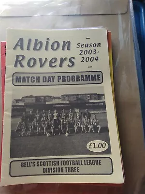 Albion Rovers V Cowdenbeath 2003/04 • £2.99