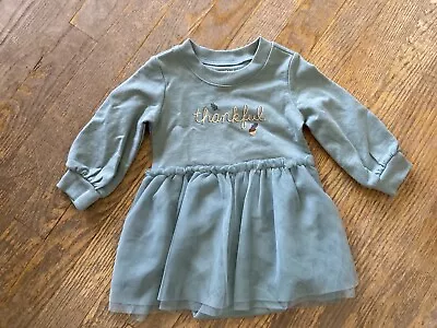 CARTER'S THANKSGIVING Thankful DRESS Infant Girl Size 12 Months NWOT! • $12.99