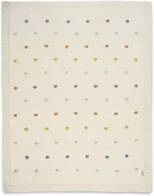 Mamas & Papas Small Knitted Blanket - Spot Multi 7883F3905 • £37.63