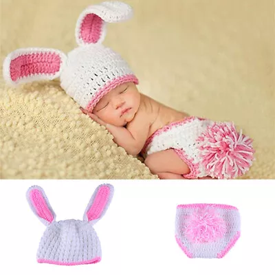 1 Set Rabbit Photoshoot Outfit Newborn Baby Rabbit Costume Newborn Baby • £6.32