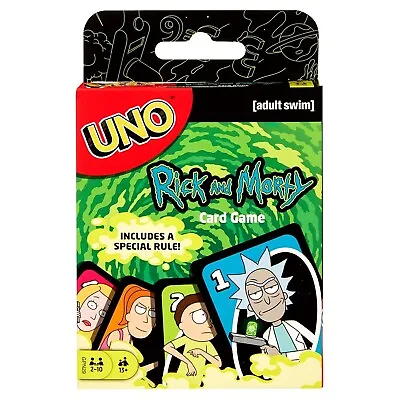 New UNO Rick And Morty Wild Family Gift Fun Card Game & Fast Dispatch 📦🚀UK • £7.59