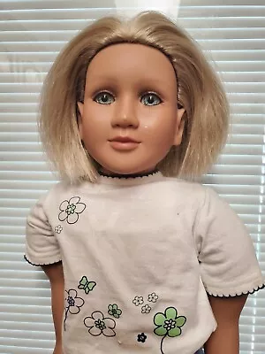 GORGEOUS Rare My Twinn Doll 23  Blonde Girl Or Boy Short Hair Blue Gray Eyes  • $43.70