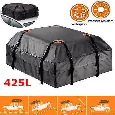 420D Waterproof Cargo Bag Car Roof Cargo Carrier Uggage Bag Storage Cube Bag AU • $39.05