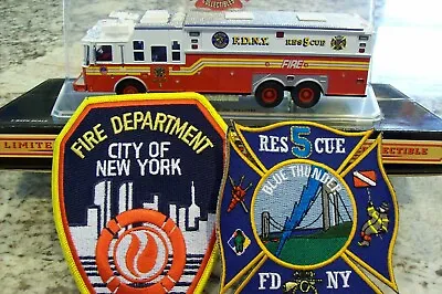 Code 3 - FDNY  Heavy Rescue - 5  #12702  +  2 Free Fire Patches • $90