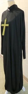 Classic Priest/Monk Costume Adult One Size Black • $15