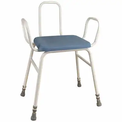 £84.99 • Buy Perching Stool With Arms And Backrest - 500 650mm Height Padded Wipe Clean Seat
