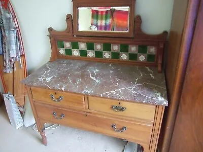 Washstand Antique Vintage Marble 19th Century • £150