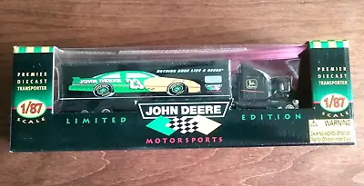 John Deere 1996 Premier Diecast Transporter Limited Edition W/Stock Car 1:64 • $18.39