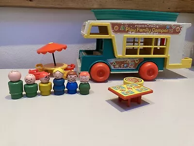 £12.99 • Buy Vintage Fisher Price Little People Play Family Camper Van And Accessories