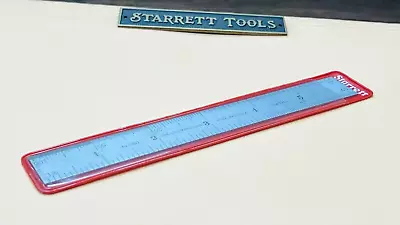 STARRETT No.C601-6  6” Long Spring-Tempered Steel Rule With Inch Graduations. • $26.50