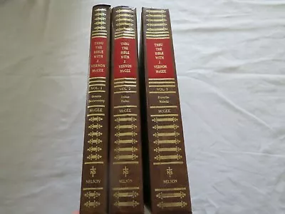 Set Of 3 THRU THE BIBLE WITH J. VERNON MCGEE: VOLUMES I 2 3 • $44.99