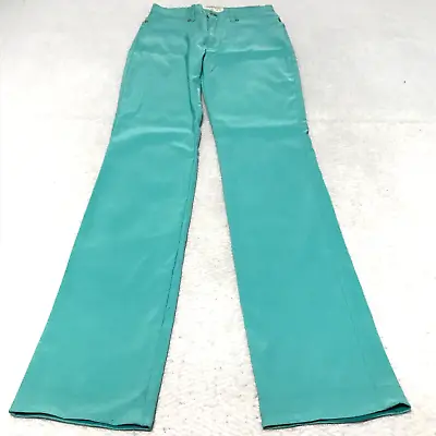 Vintage Vertigo Paris Womens Pants Sz 6 Green Bootcut Jeans  NWOT • $27.29