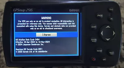 Garmin GPSMAP 96 196 296 396 496 696 Current Databases Update Service May 2024 • $0.99