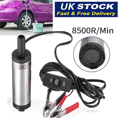 DC 12V Electric Submersible Pump Water Pump For Water/Diesel Oil Transfer 38mm • £8.89
