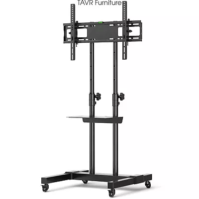 Mobile TV Stand Rolling TV Cart With Mount  Height Adjustable Up To 80 Inch • $83.72