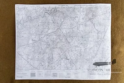 WW2 Bastogne Map 31- St. Hubert- Battle Of The Bulge • $26