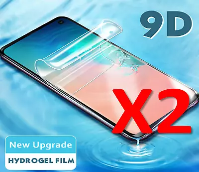 2X Hydrogel Screen Protector For Samsung Galaxy S9 S8 S10 Plus Note 9 Coverage • £2.98