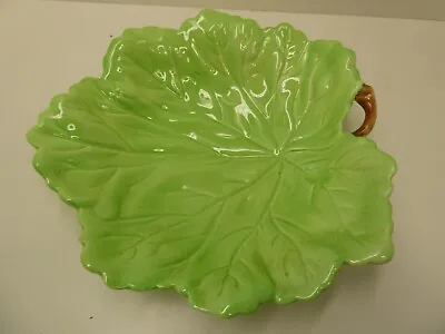 Vintage Green Carlton Ware Leaf Plate Dish • $34