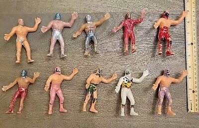 10 Luchadores Wrestling Bootleg Figures...see All Pics And Description  • $14.99