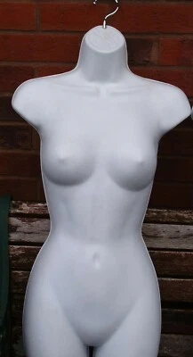 £7.99 • Buy White Plastic Half Body Model With Metal Hook For Hanging Collect Only Preston