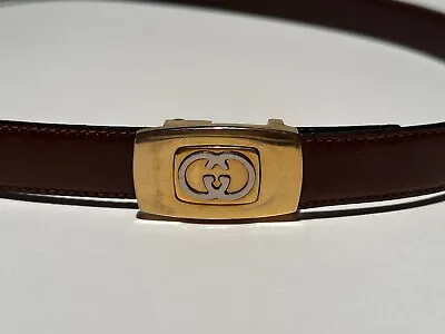 Authentic Gucci Vintage Adjustable Leather Belt  • $110