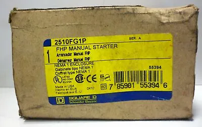 Square D 2510FG1P Motor Starter Switch And Enclosure • $49.23