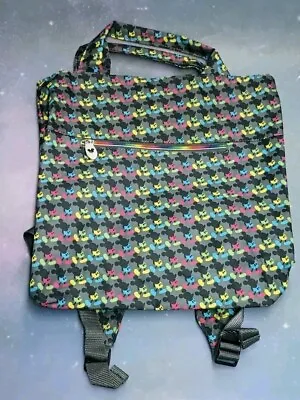 Disney Parks Mickey Mouse Backpack All Over Print Travel Tote Bag Rainbow Pride • $24.99