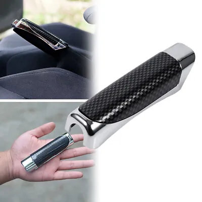 $15.89 • Buy Car Interior Black Carbon Fiber Hand Brake Protector Decor Cover Accessories AU