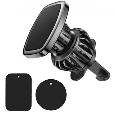 Universal Magnetic Car Vent Mount Phone Holder With 2 Metal Plates • $10