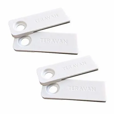 Teravan Fixed Extender Tabs-Toilet Paper Adhesive Extending Adapter Set 2 Pack • £9.17